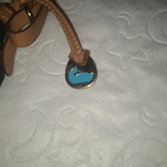 Dooney & Bourke Black Nylon & Leather Pouchette with Logo - Picture 6 of 9